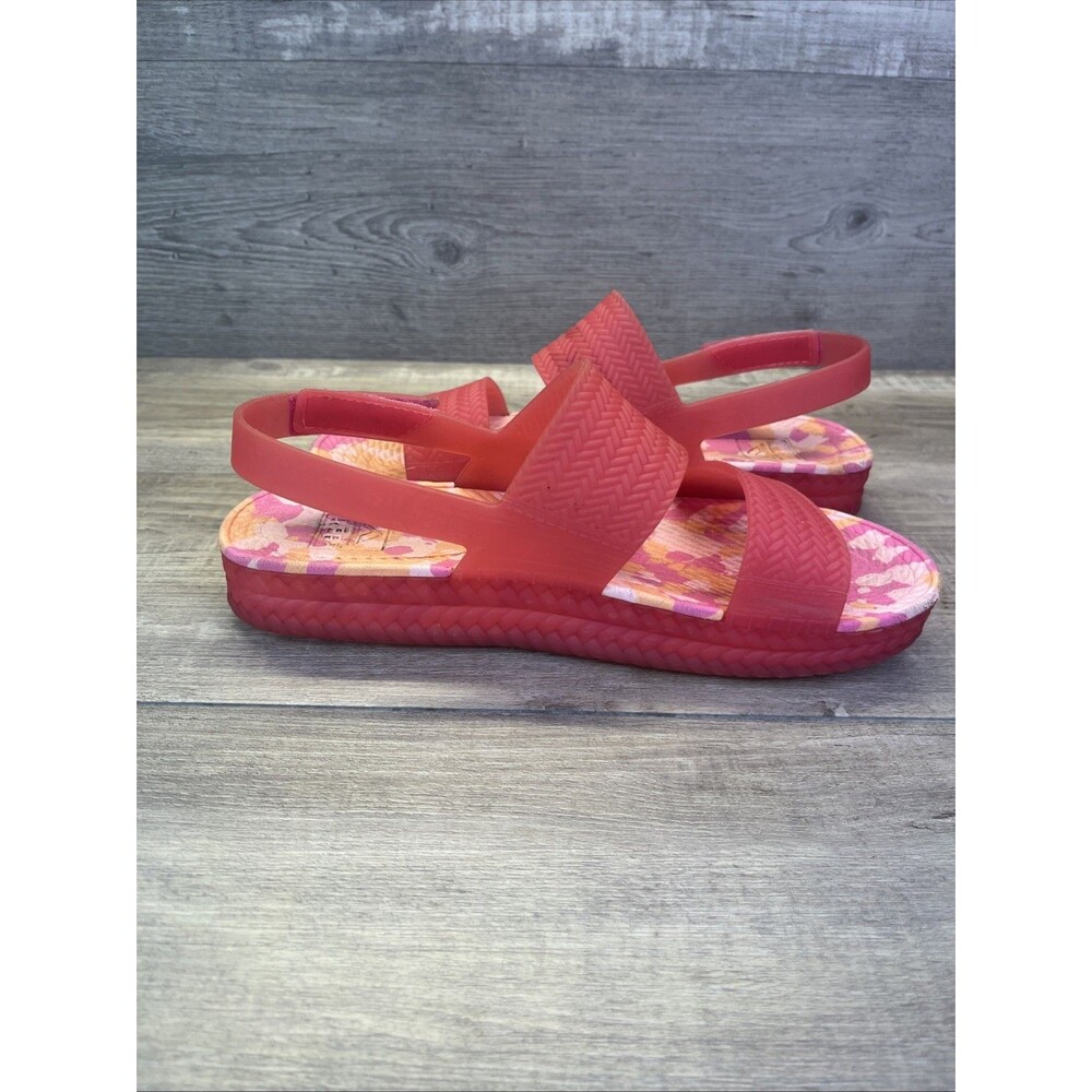 Reef Water Vista Womens Size 9 Beach Sandals Marbled Camo Pink PVC Free - Picture 7 of 10